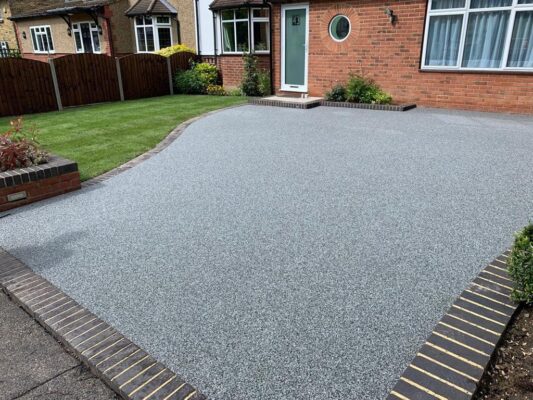 resin driveway brick border epping