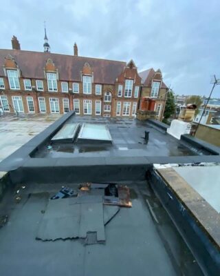 fiber glass flat roof 1